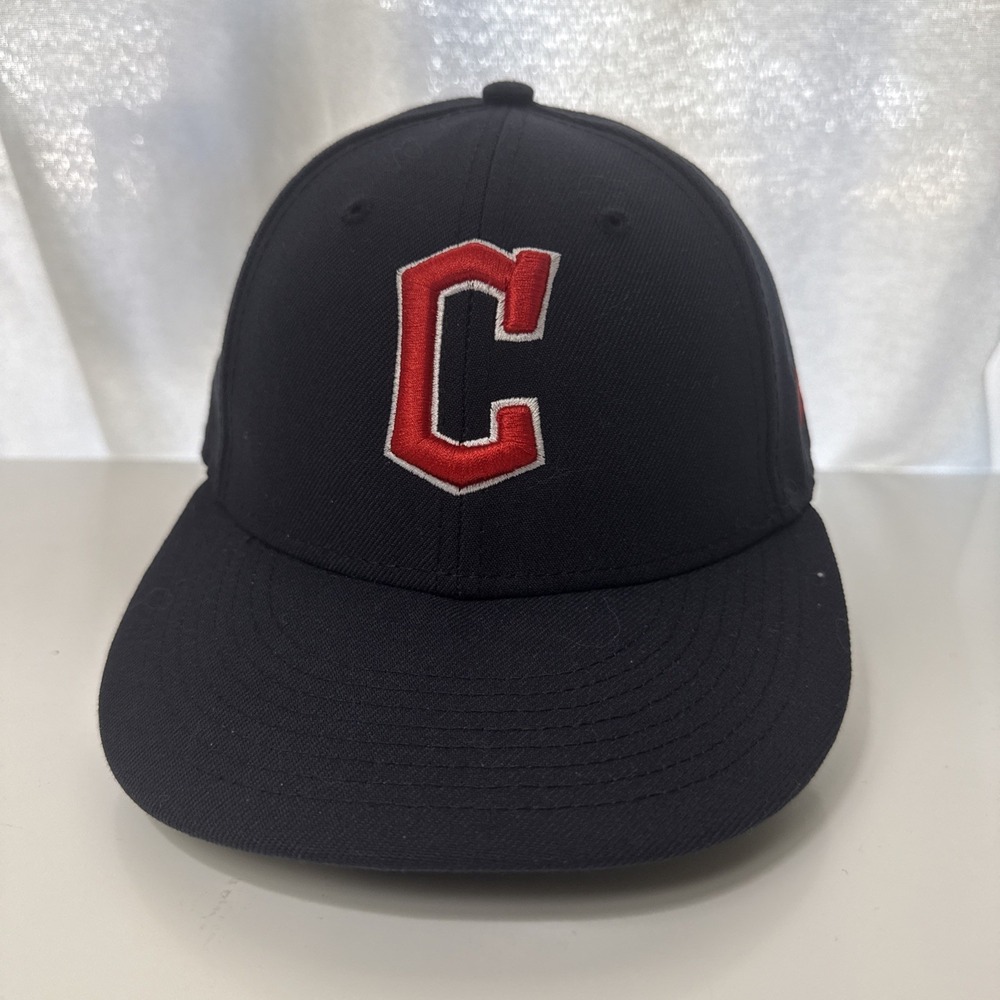 Cleveland Indians New Era 59FIFTY 7 1/8 Authentic On Field MLB Fitted Hat Navy